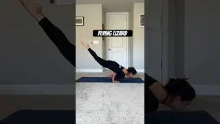 Flying lizard yoga pose arm balance challenge #yoga #yogamotivation #core #strength #stretch