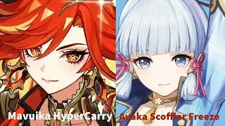 Mavuika HyperCarry | Ayaka Scoffier Freeze | Genshin Impact Abism 12-3 Ver 5.7