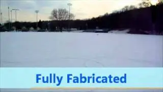 Lou's Fully Fabricated RC Ski Doo Snowmobile Doing wheelies