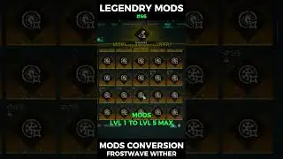 ONCE HUMAN SUFFIX FROSTVORTEX MODS CONVERSION LEGENDRY MODS🥶#oncehuman