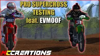 Mx Bikes PRO Supercross Testing | Amazing Flow and Fun Battles feat. Evmoof