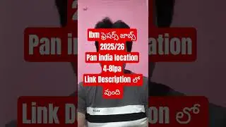 IBM Careers India | Fresher Software Engineer Jobs 2025 | Telugu