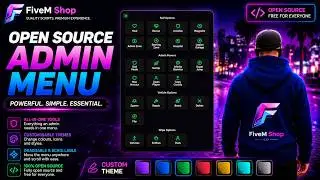 Free Fivem Admin Menu | Open Source | Qbcore, ESX & Qbox