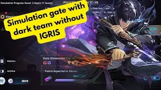 THIS IS THE BEST WAY TO DEFEAT SIMULATION GATE TIER 40 WITH DARK TEAM WITHOUT IGRIS