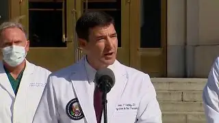 Trump 'not entirely out of woods yet', but able to go home, Dr. Conley says