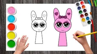 Как нарисовать Пинки из Incredibox Sprunki | Рисунок Incredibox Sprunki | Incredibox Sprunki