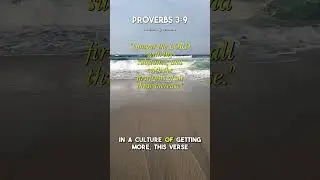 Proverbs 3:9 Honour the LORD with Your Wealth