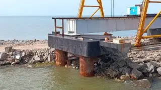 40 | India's First Vertical Lift Bridge | Rameswaram Trichy Express Crossing The Pamban Bridge