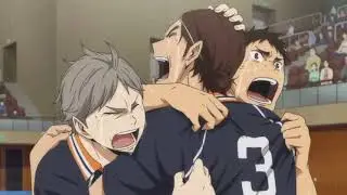 Karasuno wins against Shiratorizawa and Tendou saying farewell to my paradise.