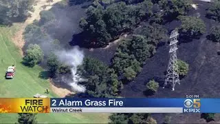 Brush Fire Near Walnut Creek Golf Course Extinguished