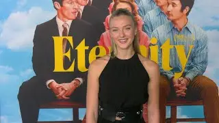 Lilly Krug on the blue carpet for A24's special screening of 