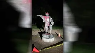 Columbus statue vandalized