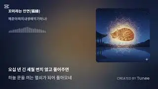 꼬미라는 인연(猫緣).. 윤회,종교,위안,사색,사랑,이별,그리움..가슴시린 감성 발라드/감미로운 선율(연속 3회 듣기) 