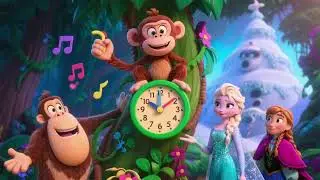 Elsa Monkey&rsquo;s Jungle Clock 4 | Learning Time in the Jungle