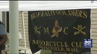 Buffalo Soldiers Motorcycle Club host a community BBQ and backpack giveaway