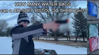 AIR-SOFT pistol VS WATER bags!!