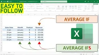 Average IF vs Average IFS - EXCEL - How and When  To Use Each Of Them (EASY Video)