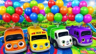 Wheels on the bus go round and round song | english rhymes for babies | Play wheels on the bus poem
