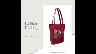 RangooN - MEHROON TURKISH COLORBLOCK TOTE BAG