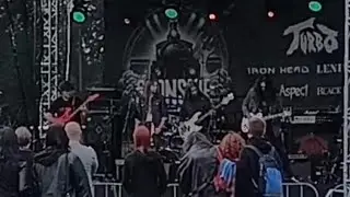 Koncert zespołu Gaugan na festiwalu Śląskie Larmo 2025 w Miasteczku Śląskim - Music for destruction 