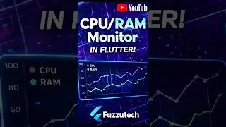 🔥 Flutter CPU/RAM Monitor App! Real-Time Graph UI + Modern Design 🚀 Try It Now! #FuzzuTech #Flutter