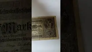 Interesting banknote of First World War issued by Germany | 5 Mark | 1917 #shorts