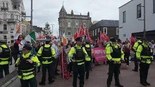 People of Newry Protest against NGO's