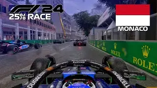 F1 2024 GAME | 25% Race Monaco - Alexander Albon | PS4 Gameplay