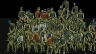 Golaem Crowd Sit Wall