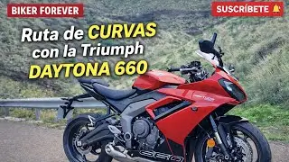 🔥 Ruta de CURVAS con la Triumph Daytona 660 | Sonido REAL 🎧 #bikerforever #triumphdaytona660 