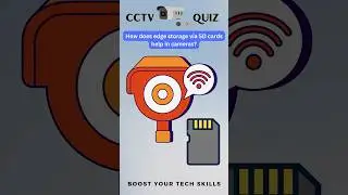 How Does Edge Storage via SD Cards Help in Cameras?  #cctvquiz #surveillance #cctvtech