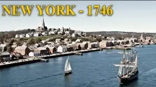 New York, 1746 &mdash; Cobblestone Streets, Colonial Power, and Rising Tension (AI Reconstruction)
