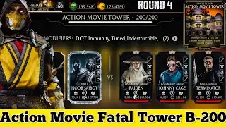 1 Attempt Fight | Fatal Battle 200 Action Movie Tower MK Mobile + Rewards (diamond & Epic Gear)
