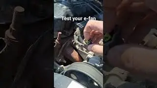 how to test the electric fan on a xj #xj #jeep #coolingsystem