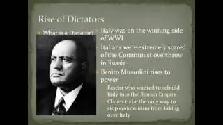 WWII.1 The Rise of Dictators