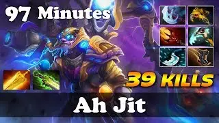 Ahjit 97 Minutes Game 39 KILLS EPIC Tinker | 7916 MMR Dota 2