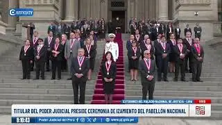 🔴#EnVivo | Ceremonia de izamiento del Pabellón Nacional y del Poder Judicial