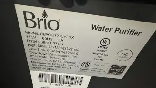 F6 Error on BRIO Water dispenser. Reset. Fix.