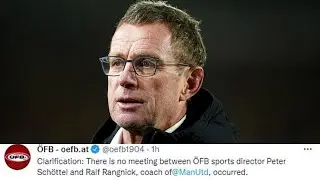 Austrian FA DENY meeting Man United's Ralf Rangnick for talks to become their next manager