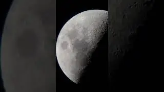 Lua atrav&eacute;s de um telesc&oacute;pio com 70mm de abertura 🔭🌗