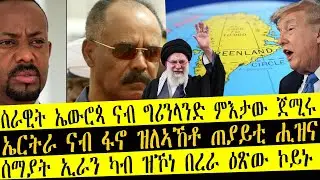ሰራዊት ኤውሮጳ ናብ ግሪንላንድ ምእታው ጀሚሩ        /       ኤርትራ ናብ ፋኖ ዝለኣኸቶ ጠያይቲ ሒዝና