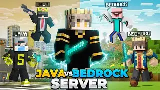 I Joined 'Java VS Bedrock' Minecraft Server!