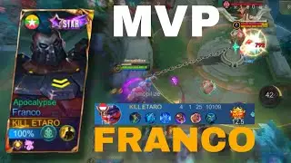 cara main franco 99% MVP | akurat hook #mobilelegends #francomontage 