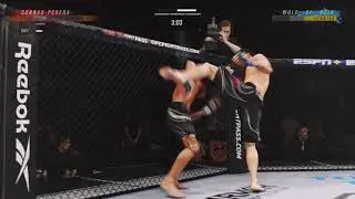 UFC 4 - Natural Born Double Head Kick KO!!