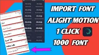🌹How to import font in alight motion/alight motion font import not showing/custom font alight motion
