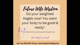 Wives2B Tips Part of preparing for marriage is keeping your cookie in healthy