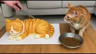 Cats FREAK OUT Watching Their Cake Twins Get Sliced! (CAKE PRANK ON CATS)