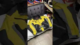 Vintage Dainese Touring Jacket Original Made in Italy, Black and Yellow 🥰 #dainese #dainesejacket