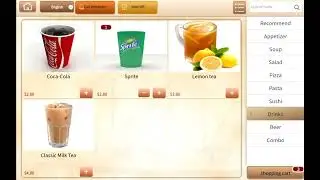 Tablet self service ordering