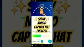 ✨My First Ever Shiny Nundo! Shiny Captain Hat Pikachu! Pokemon Go! #pokemon #pokemongo #pok&eacute;mongo